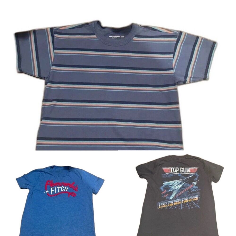 3 Abercrombie Kids Boys Shirts Size 17/18 Bundle